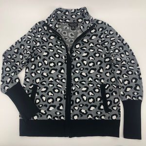 🎈 Rachel Zoe Cheetah Print Cardigan Sweater EUC